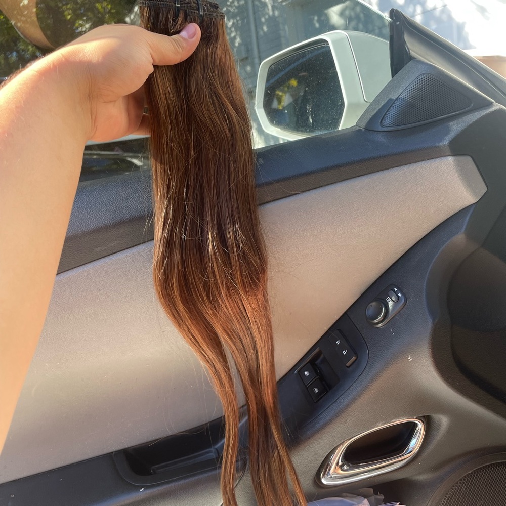 22 inches human hair extensions clip in